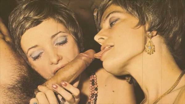 British vintage foursome ignites in a 1960s swinging party with natural body hair on display - Britain on adultfans.net