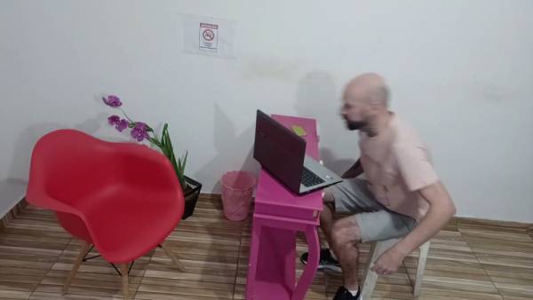 Redheaded employee pleads with her boss during a rough office domination session on adultfans.net