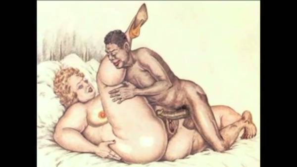 Curated vintage erotic illustrations from a private collection on adultfans.net
