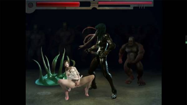 Sakura gets overwhelmed by alien creatures in a 3D fantasy gangbang on adultfans.net