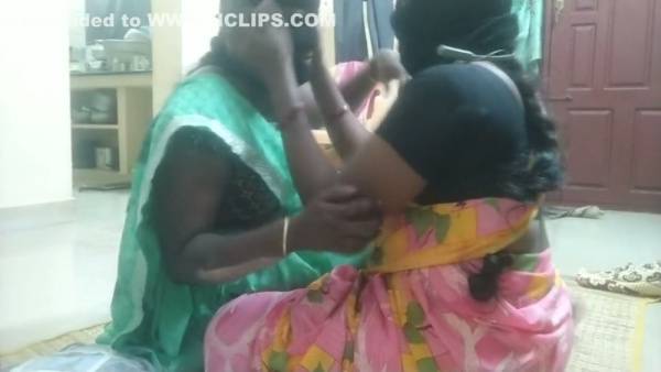 Two Indian housewives share an intimate lingerie moment on webcam - India on adultfans.net