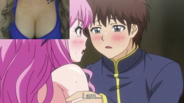 Pink-haired anime succubus takes it from behind in a vivid fantasy scene on adultfans.net