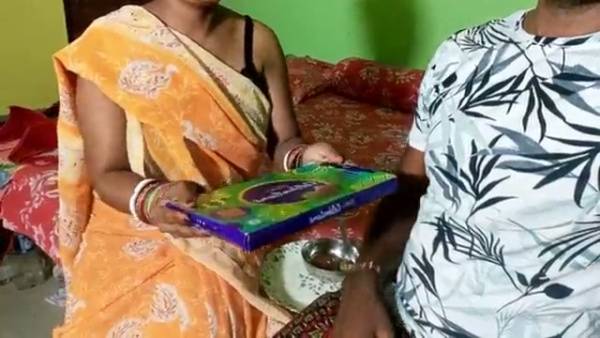 Indian wife enjoys passionate creampie with her husband after intimate moments in traditional attire - India on adultfans.net