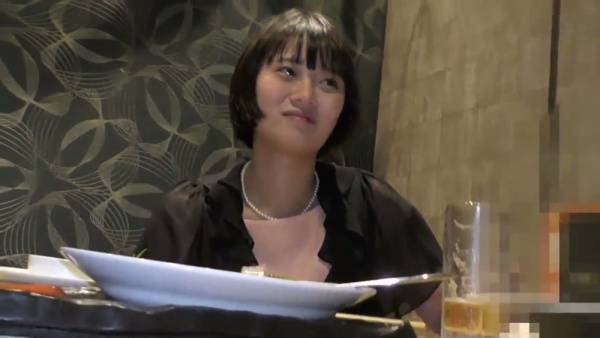 Asian beauty in sheer stockings teased by two men on a red bench - Japan on adultfans.net