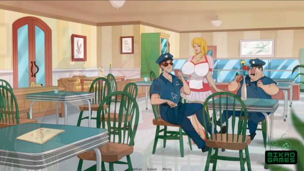 Animated maid fantasy unfolds in a vibrant cartoon city with steamy encounters on adultfans.net