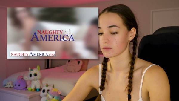 Petite brunette teen loses herself in a steamy solo session while playing Geoguessr on adultfans.net