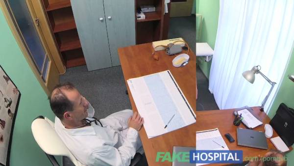 Female doctor gives male patient an intimate exam with oral sex and cumshot to face - Czech Republic on adultfans.net
