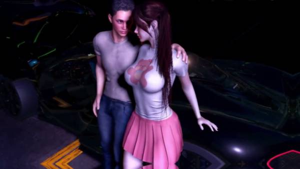 Young student takes it rough in a car under the moonlight in uncensored 3D anime - Usa - India - Japan on adultfans.net