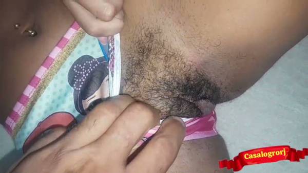 Petite Brazilian woman enjoys bareback intimacy on a white bed - Brazil on adultfans.net