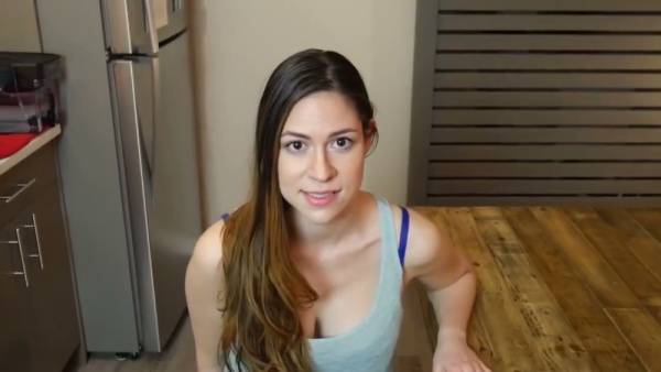 Brunette Ashley submits to blackmail with deep oral and rough kitchen ass fucking on adultfans.net