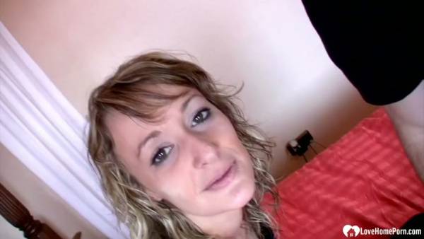 Blonde locks tumble as she rides then crawls onto all fours for deep thrusts on adultfans.net
