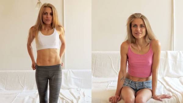 Petite blonde takes it deep in a steamy bedroom session on adultfans.net