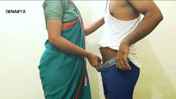 Indian couple explores bondage during an intimate session on a patterned blanket - India on adultfans.net