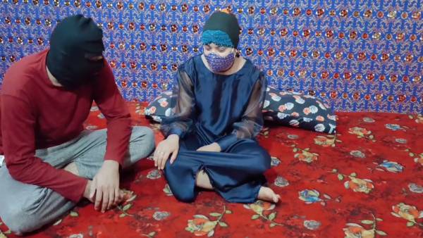 Young Pakistani brunette yields to her Arab cousin in a satin-draped bedroom - Pakistan on adultfans.net