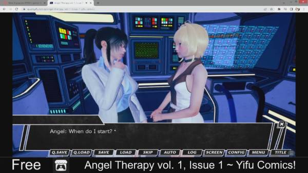 Angel Therapy Vol 1 Issue 1 from Yiu Comics brings a serene blonde fantasy to life in softcore anime style on adultfans.net