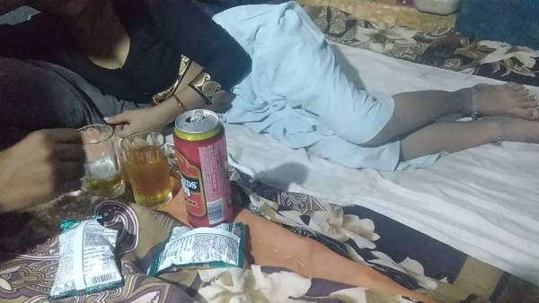 Intimate encounters between dark-skinned and light-skinned lovers in a private bedroom - India on adultfans.net