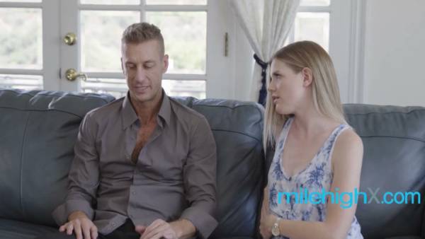 Young blonde processes heartbreak with passionate anal and oral intimacy on adultfans.net