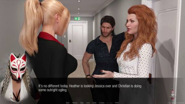 Jessica O'Neil faces evaluation from Heather and Chris during her office casting on adultfans.net