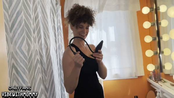Woman in black dress and heels rides him hard and takes cum in her mouth on adultfans.net
