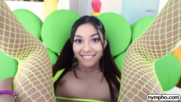 Pornstar xxlayna delivers hardcore POV blowjobs and intimate moments in yellow fishnets on adultfans.net