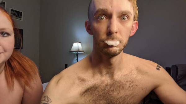 Redhead couple plays truth or dare in steamy behind-the-scenes bedroom session on adultfans.net