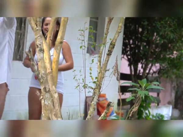 Latina beauty takes it bareback during a steamy behind-the-scenes encounter on adultfans.net