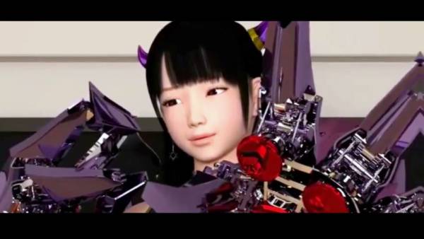 3D anime couple heat up a futuristic office with intense creampie sex on adultfans.net