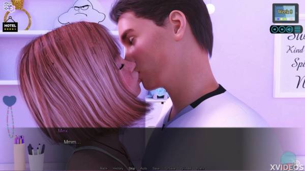 Pink-haired lover rides her man after passionate post-date kissing on adultfans.net