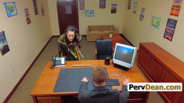 Principal takes student's stepmom Isabel Love hard on school desk then office on adultfans.net