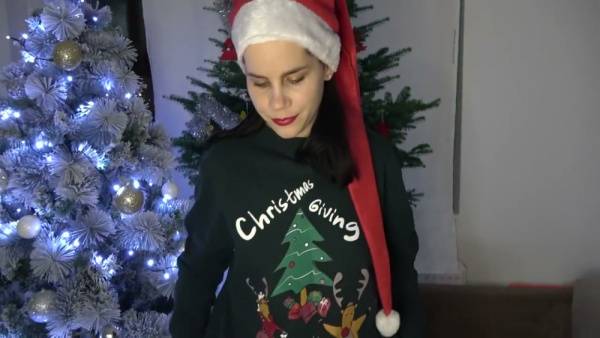 Serbian stepsister Anna gives a hot Christmas blowjob and takes double penetration with creampie - Serbia on adultfans.net