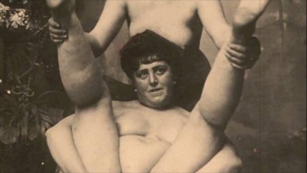 Emmy Clark embodies vintage erotic art with natural body hair in timeless sepia tones on adultfans.net