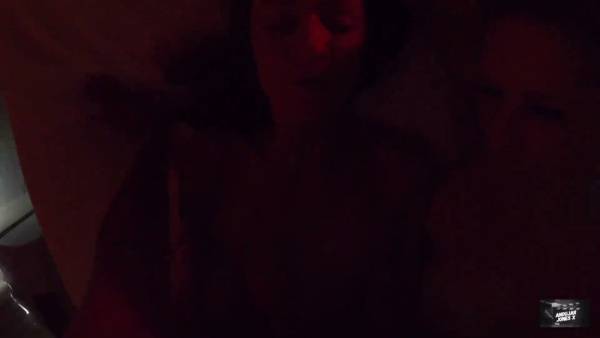 Curvy wives let loose at a secret swingers party with steamy threesomes and creampie on adultfans.net