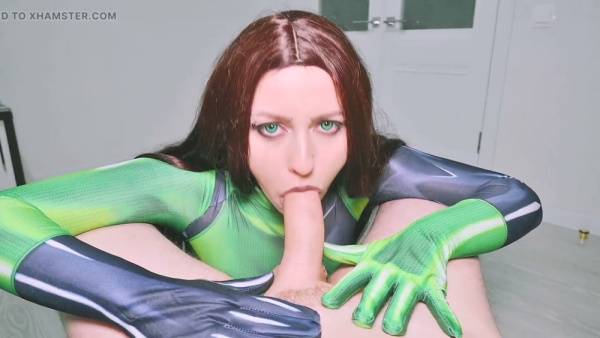 Shego cosplay in green latex gives oral and rimming during a secret encounter - Japan - Poland on adultfans.net