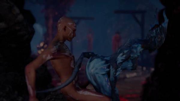 Bisexual frost demon clashes with fiery beast in dark fantasy realm on adultfans.net