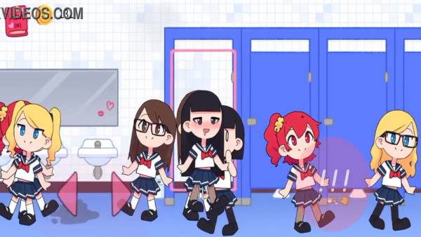 Red-haired schoolgirl frozen in shock as tentacles emerge in bathroom stall on adultfans.net