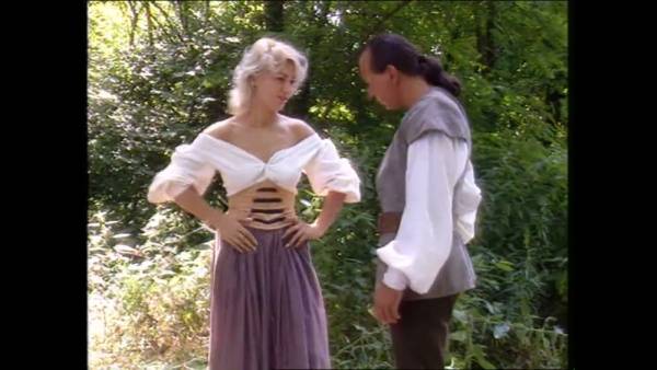 Blonde in vintage corset takes her lover deep in the forest - Italy on adultfans.net
