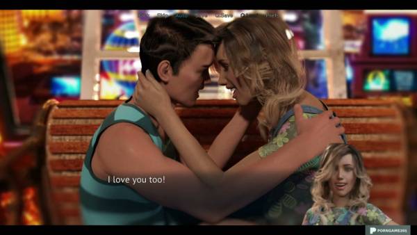 Animated lovers embrace in a neon-lit bar in this uncensored 3D fantasy - Usa on adultfans.net