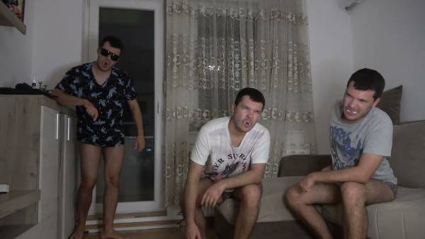 Serbian vampire girl indulges in a wild Halloween orgy with three masked men - Serbia on adultfans.net