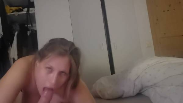 Blonde hairy PAWG takes a big cock in intimate POV session on adultfans.net