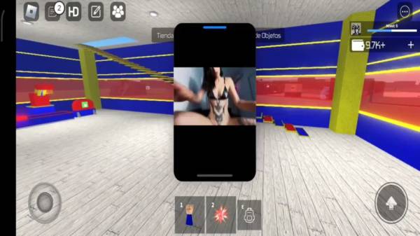Man plays Roblox while watching a couple's intense anal session on adultfans.net