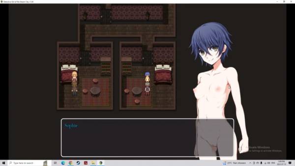 Blue-haired detective girl lost in steam city submits to desire on adultfans.net