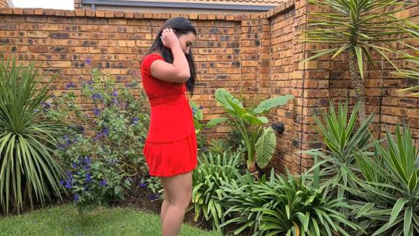 Woman pees in various indoor and outdoor settings in this candid compilation on adultfans.net