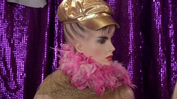 Blonde performs titillating striptease and oral on masked men in a theatrical fetish show - Germany on adultfans.net