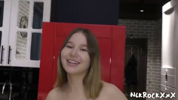 Young amateur with big natural tits takes him deep in the kitchen and bedroom on adultfans.net