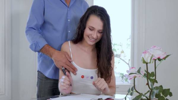 Petite stepdaughter Dani Diaz submits to her stepdad in a forbidden home encounter on adultfans.net