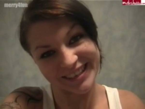 Young German teen moans and pisses in the bathroom - Germany on adultfans.net
