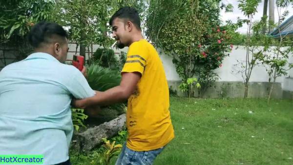 Dark-haired Indian wife's steamy garden affair ends in creampie - India on adultfans.net