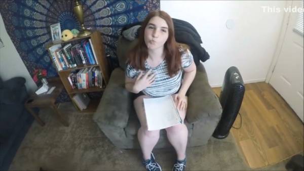 Redhead flaunts her big ass and tits in amateur POV session with cash inserted between cheeks on adultfans.net