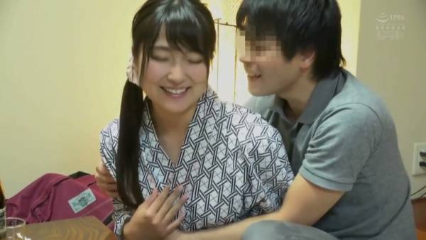 Asian woman in kimono kisses man in traditional Japanese room - Japan on adultfans.net