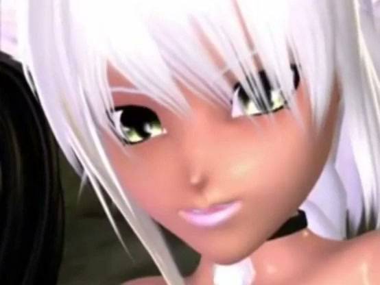 Anime threesome with a futa character and two girls in a steamy fantasy scene on adultfans.net
